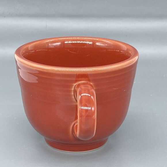 HLC Fiestaware Coffee Cup Lot of 2 Paprika Brown 3" Post 86 Replacement - Picture 5 of 12